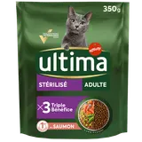 Croquettes Chat Stérilisé Adulte Saumon ULTIMA - 350g