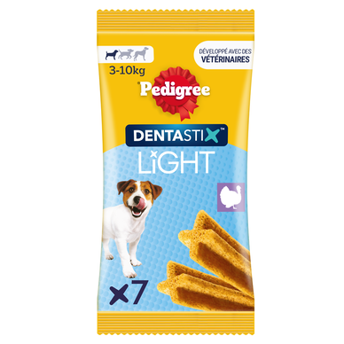 Bâtonnets à macher hygiène dentaire petit chien Dentastix Light PEDIGREE x7 - 58g
