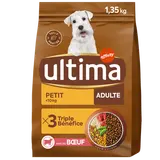 Croquettes pour chien mini adulte boeuf ULTIMA 1,35kgs
