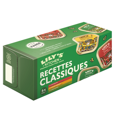 Pâtée pour chiens Recettes classiques 3 variétés LILY'S KITCHEN - barquette 6x150g