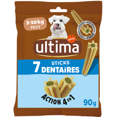 Sticks Dentaires pour petit Chien 1 semaine ULTIMA, 90g