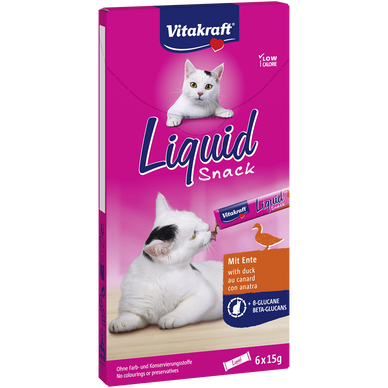 Liquid Snack Canard+Beta-Glucanes VITAKRAFT 6x15g