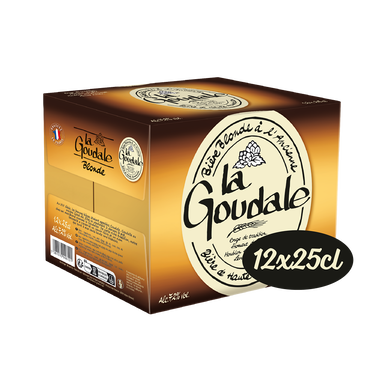 Bière blonde LA GOUDALE, 7,2°, 12x25cl