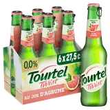 Bière aromatisée agrume sans alcool TOURTEL TWIST, 0,0° - Bouteilles 6x27,5cl