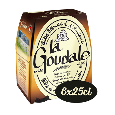 Bière blonde à l'ancienne LA GOUDALE 7,2°, 6x25cl