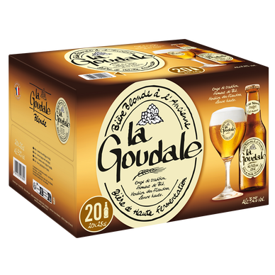 Bière blonde LA GOUDALE 7,2° pack 20x25cl