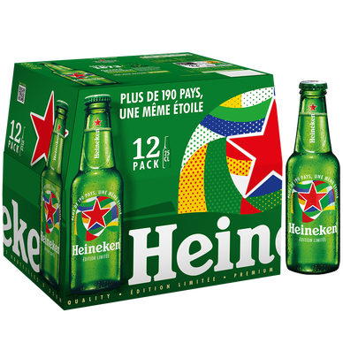 Bière blonde HEINEKEN, 5°, 12x25cl
