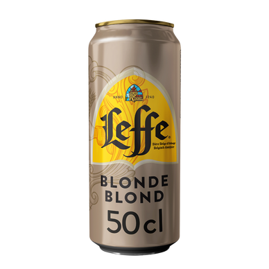 Bière blonde LEFFE, 6,6° - canette 50cl