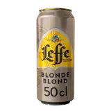 Bière blonde LEFFE, 6,6° - canette 50cl