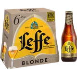 Bière blonde LEFFE, 6,6° - bouteille 6x25cl