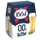 Bière blonde sans alcool 1664, 0,0° - Bouteilles 6x25cl
