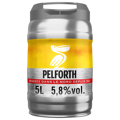 Bière blonde PELFORTH, 5,8°, fût pression de 5l