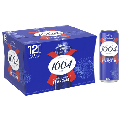 Bière blonde 1664, 5,5° - Canettes 12x33cl