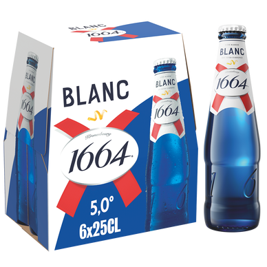Bière blanche 1664, 5° - Bouteilles 6x25cl