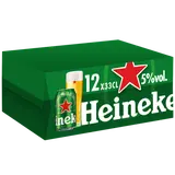 Bière blonde HEINEKEN, 5°, 12 canettes de 33cl