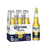 Bière blonde CORONA, 4,5° - bouteille 6x33cl