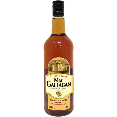 Blended Scotch Whisky 3 ans d'âge Mac Gallagan 40° 1 litre