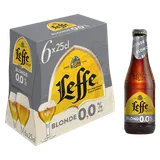 Bière blonde sans alcool LEFFE, 0,0° - bouteille 6x25cl