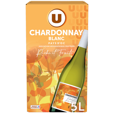Vin blanc IGP Pays d'Oc Chardonnay - Fontaine à vin 5L