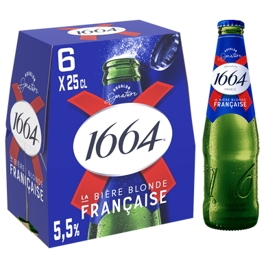Bière blonde 1664, 5,5° - Bouteilles 6x25cl
