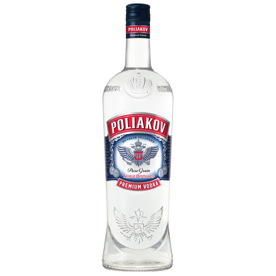 Vodka Pure Grain Triple Distilled POLIAKOV, 37,5°, 1L