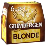 Bière blonde GRIMBERGEN, 6,7° - Bouteilles 6x25cl