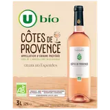 Côtes de Provence AOP rosé Cellier des Esperides U bio bib 3 litres