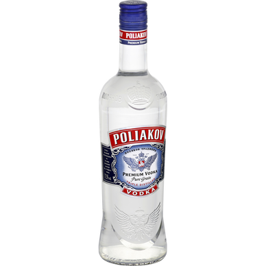 Vodka Pure Grain Triple Distilled POLIAKOV, 37,5°, 70cl