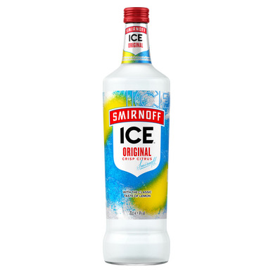 Boisson alcoolisée gazeuse à base de vodka SMIRNOFF ICE, 4°, bouteillede 70cl