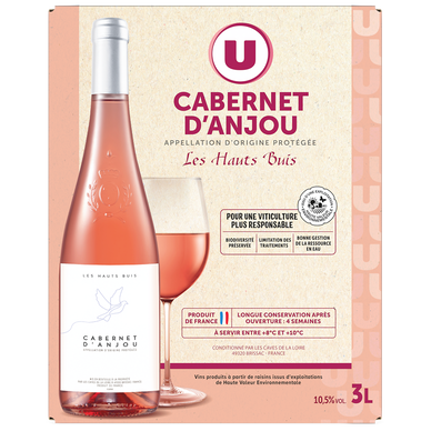 Cabernet d'AnjoAOP rosé Les Hauts Buis fontaine à vin 3L