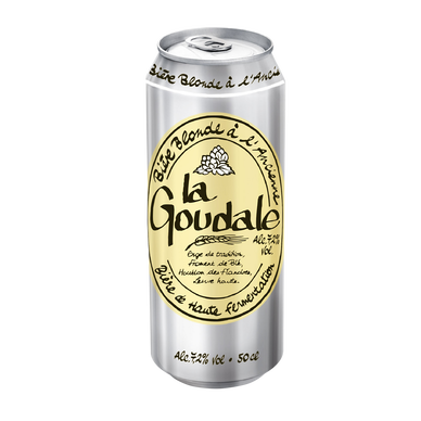 Bière blonde LA GOUDALE, 7.2°, boîte de 50cl