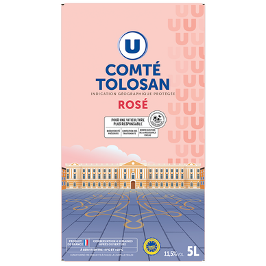 Comte Tolosan IGP rosé fontaine à vin 5L
