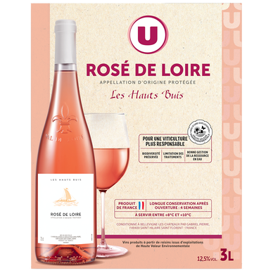 Rosé de Loire AOP rosé Les Hauts Buis fontaine à vin 3L