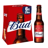 Bière blonde BUD, 5° - bouteille 6x25cl