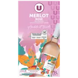 Pays d'Oc IGP Merlot rosé fontaine à vin 5L