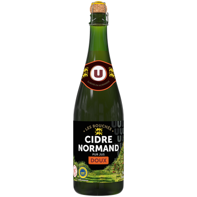 Cidre bouché doux de Normandie IGP , 2°, bouteille 75cl