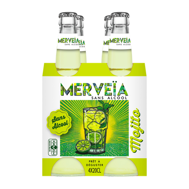 Mocktail sans alcool Mojito Merveia U 4x20cl