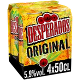 Bière aromatisée téquila DESPERADOS, 5,9°, 4x50cl