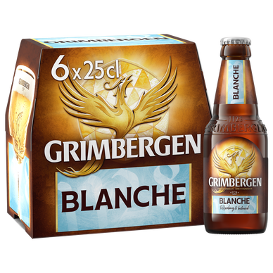 Bière blanche GRIMBERGEN, 6° - Bouteilles 6x25cl