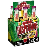 Bière aromatisée au spiritueux DESPERADOS Tropical 5,9°6x33cl