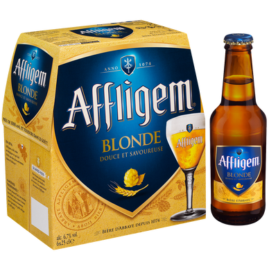Bière blonde AFFLIGEM, 6,7°, 6x25cl