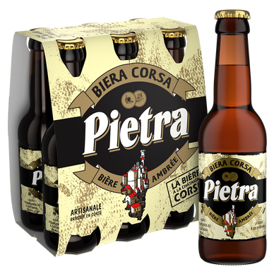 Bière ambrée corse PIETRA 6° - Bouteilles 6x25cl