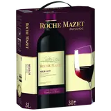 Pays d'Oc IGP Merlot rouge Roche Mazet fontaine à vin 3 litres