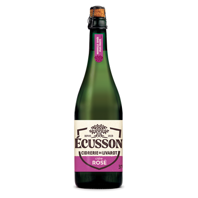 Cidre Rosé naturel Ecusson, 3°, 75cl
