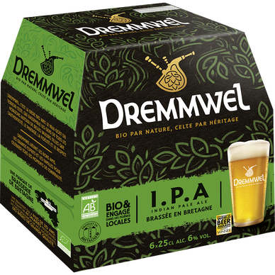 Bière Blonde Dremmwel IPA BIO 6° 6x25CL