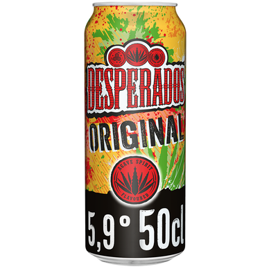 Bière aromatisée téquila DESPERADOS 5,9° boîte de 50cl