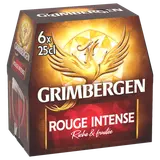 Bière rouge aromatisée aux fruits rouges GRIMBERGEN, 5,5° - Bouteilles6x25cl