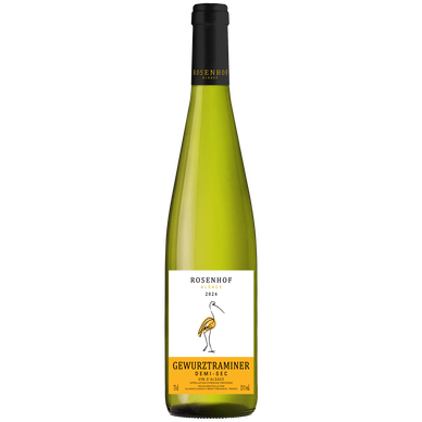 Vin blanc demi-sec AOP Alsace Gewurztraminer ROSENHOF - 75cl