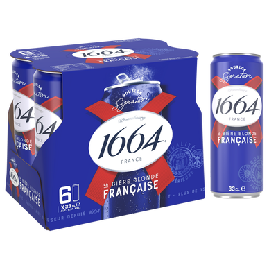 Bière blonde 1664, 5,5° - Canettes 6x33cl