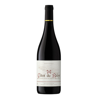 Vin rouge AOP Côte du Rhône, bouteille de 75cl